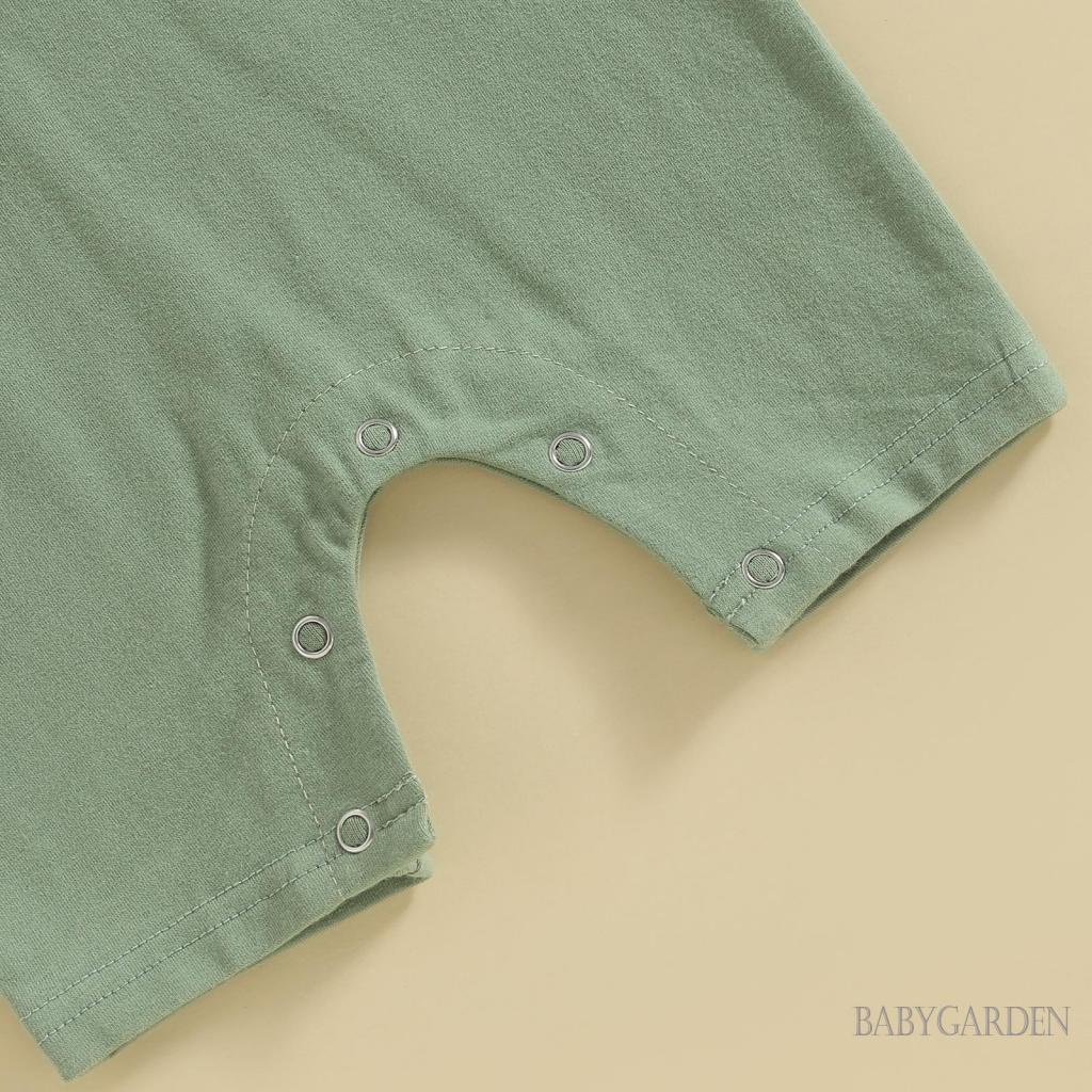 Áo Liền Quần Tay Ngắn Cổ Tròn Màu Sắc Thời Trang Mùa Hè Cho Bé Trai 0-18 Tháng Tuổi