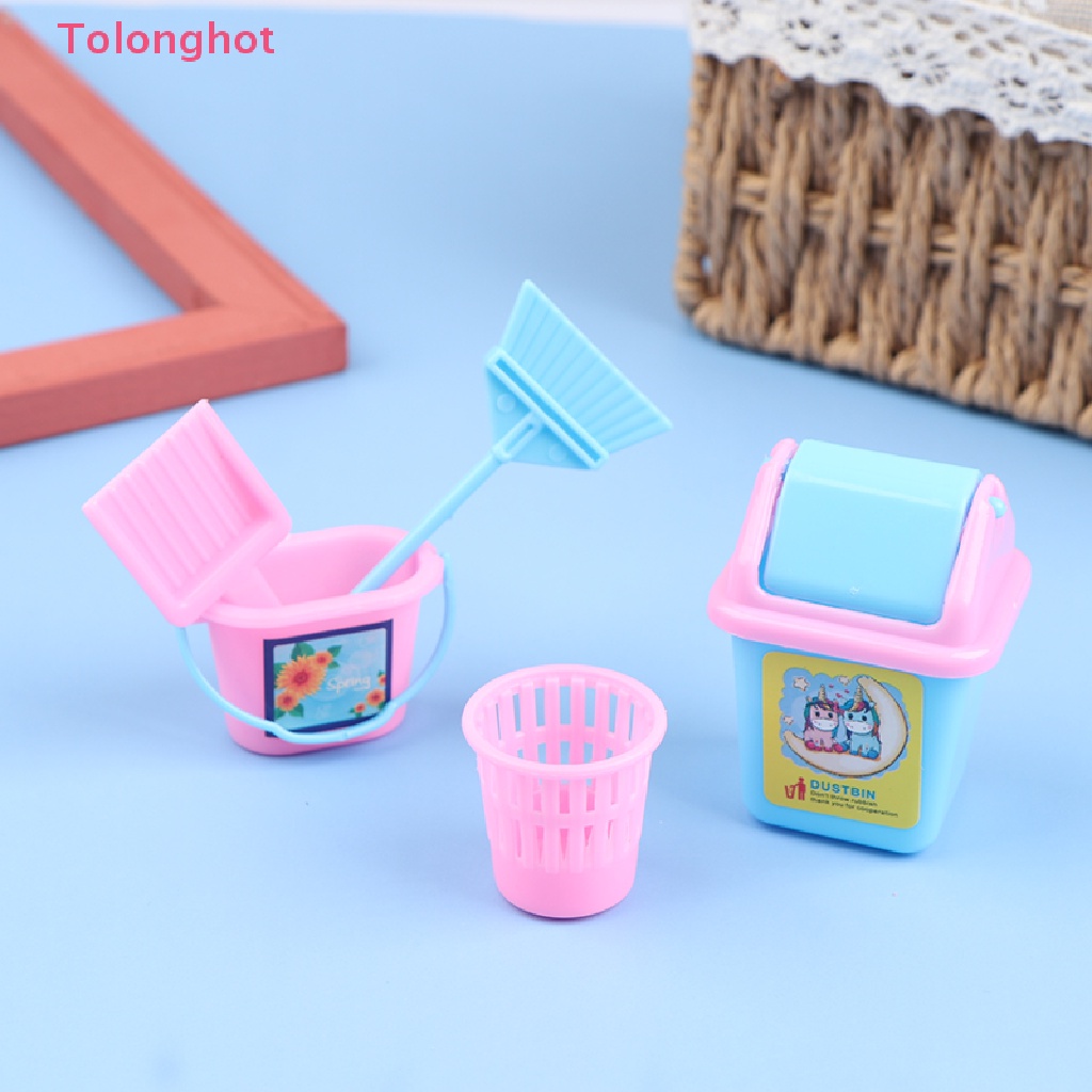 Bộ 5 Dụng Cụ Vệ Sinh Nhà Búp Bê Mini Dành Cho Trẻ Em