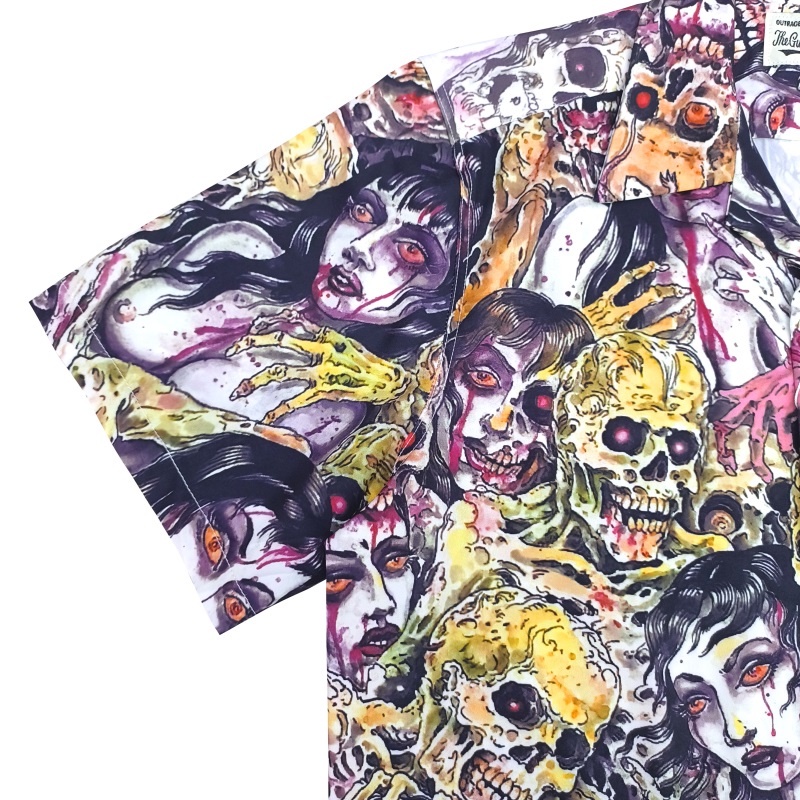 Áo Sơ Mi Ngắn Tay WA-CKO 8MAR-IA88- TIM LEHI Hell Girl Skeleton Hawaiisdfjnfgesdghfh