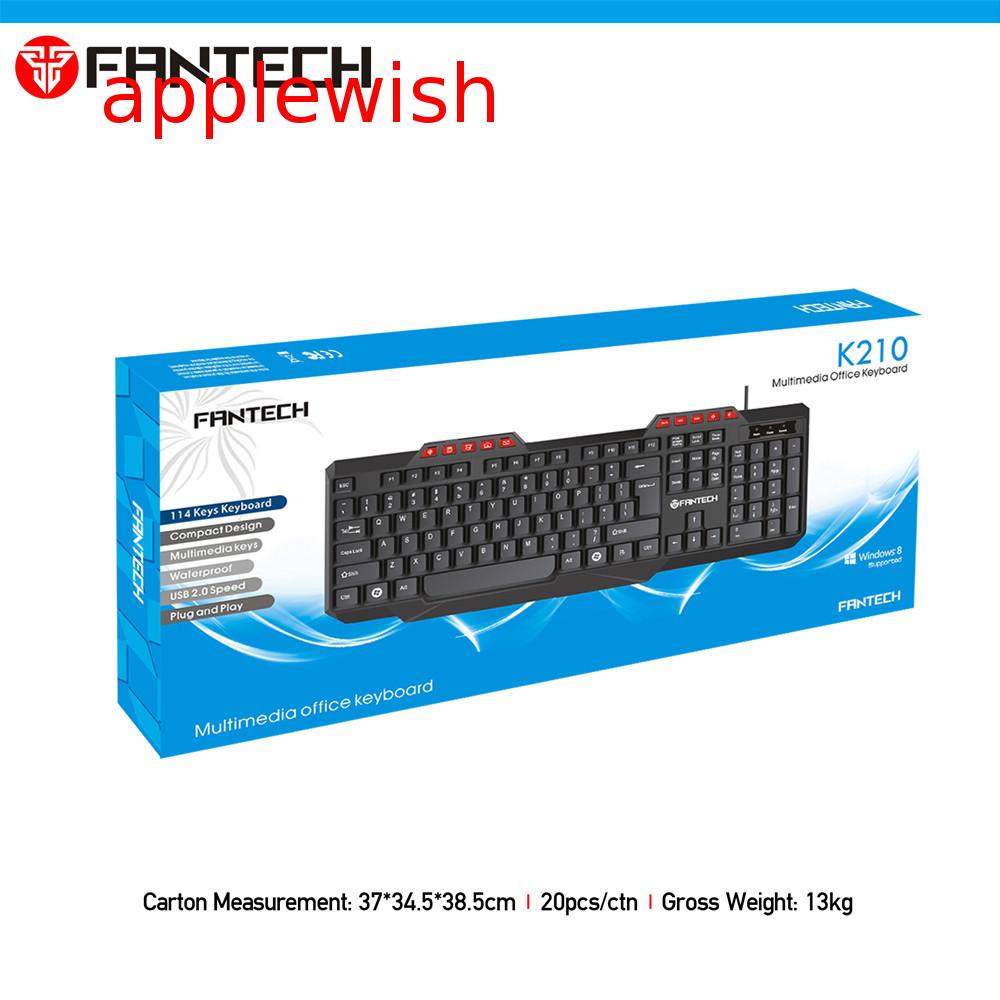 Bàn Phím Có Dây FANTECH K210 114 Phím USB 2.0 Cho PC Apple Laptop