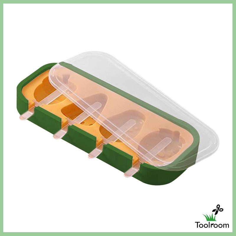 Khuôn Làm Kem Que Hình Hoạt Hình Dễ Vệ Sinh Có Thể Tái Sử Dụng