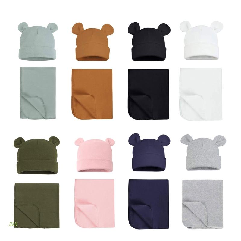 Chăn Quấn Và Nón Xinh Xắn Dành Cho Bé Sơ Sinh