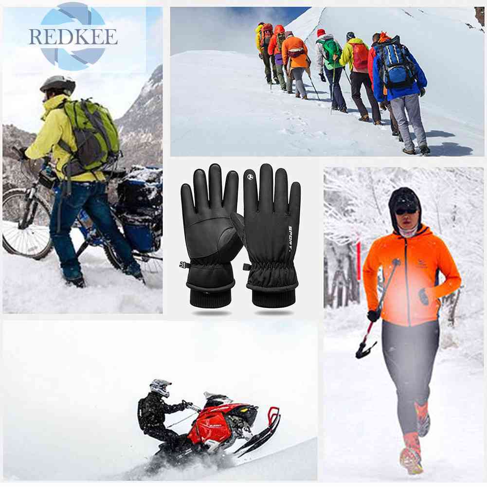 Găng Tay Trượt Tuyết Lái Xe Cảm Ứng Chống Thấm Nước