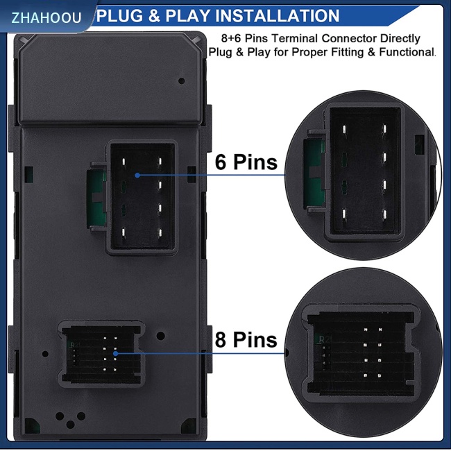 ☃Phụ Kiện Trang Trí Nhà Cửa Độc Đáo Sáng Tạo☃ Công Tắc Điều Khiển Nâng Cửa Kính Xe Hơi 20945129