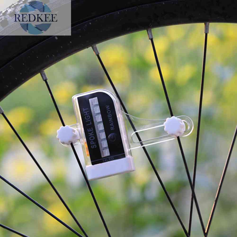 Đèn LED 14 RGB Gắn Căm Xe Đạp Leo Núi Sạc USB