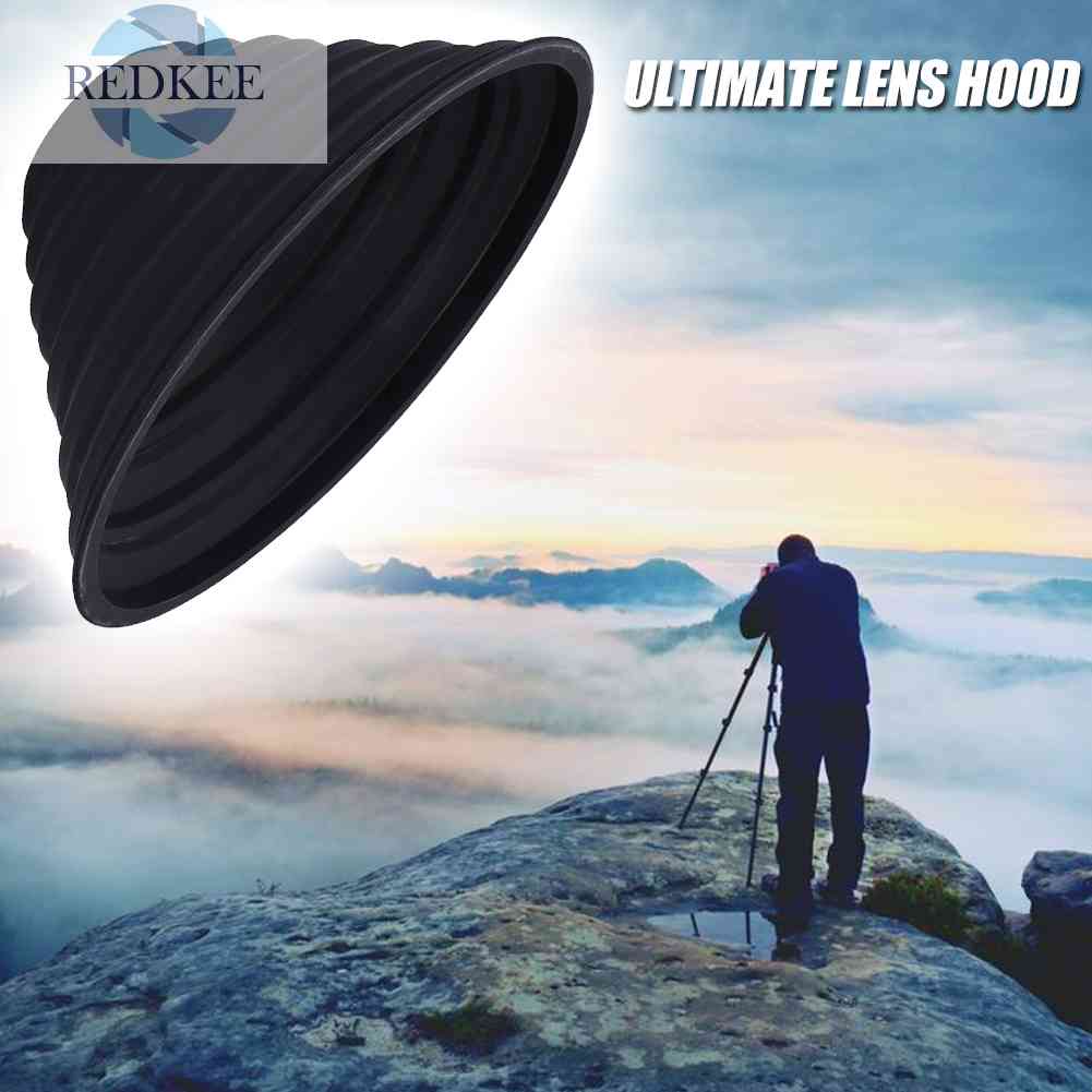 1 Loa Che Nắng Ống Kính Máy Ảnh Bằng Silicone Phản Quang