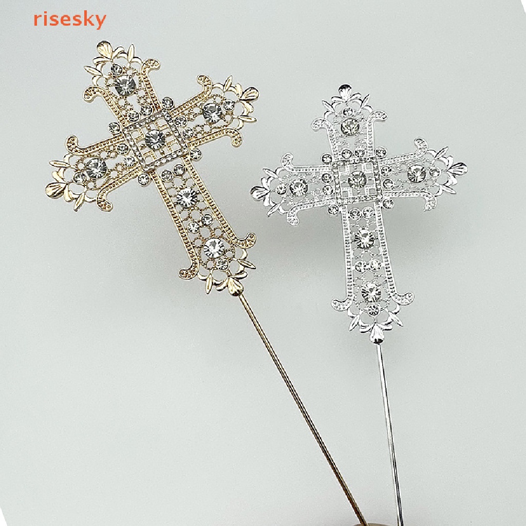 [risesky] 1 Que Cắm Trang Trí Bánh Kem Thánh Giá / Đám Cưới / Chủ Đề Giáng Sinh