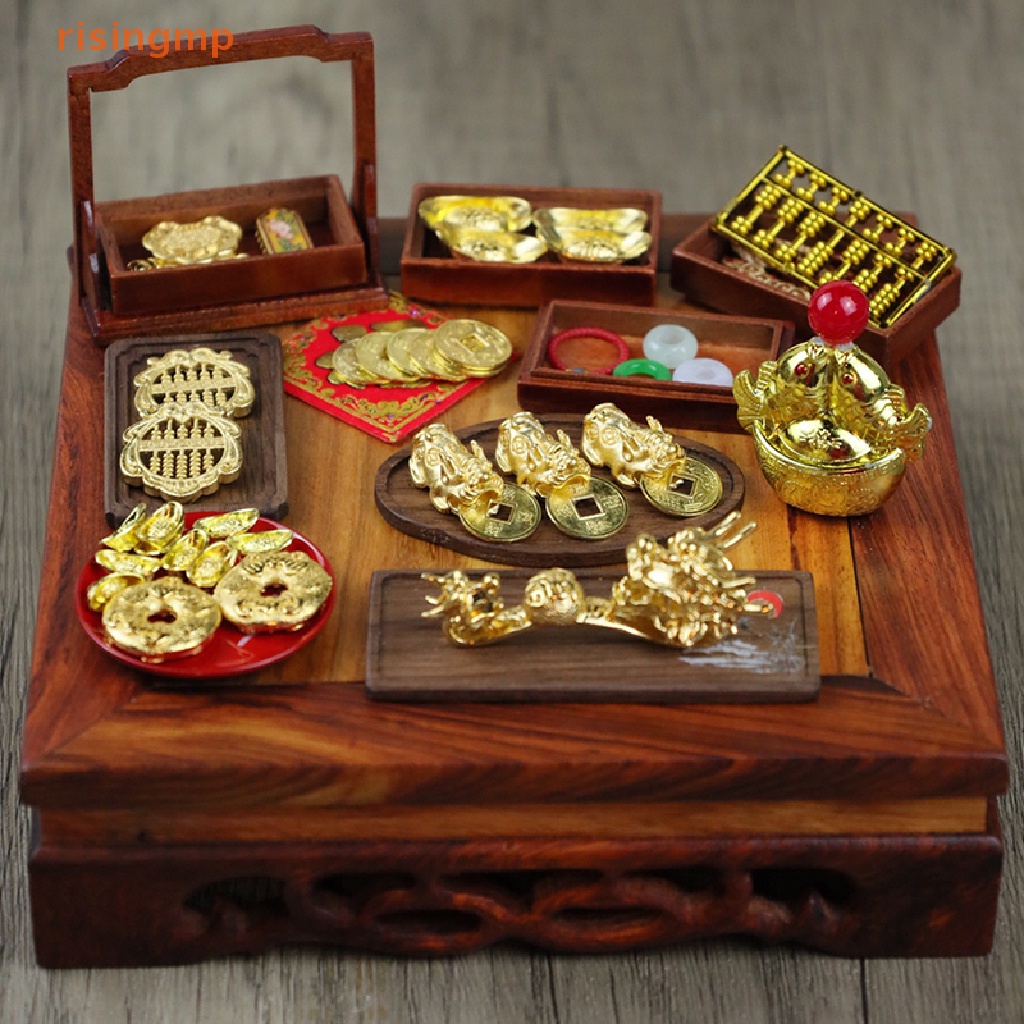 Bàn Tính Xiupi Vàng Mini Trang Trí Nhà Búp Bê