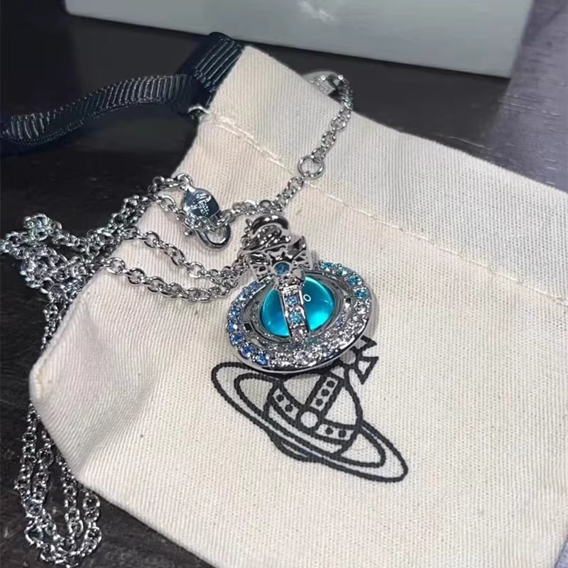 Vòng cổ Ba Chiều Đính Đá zircon Sang Trọng Phong Cách Hàn Quốc Cho Nữ