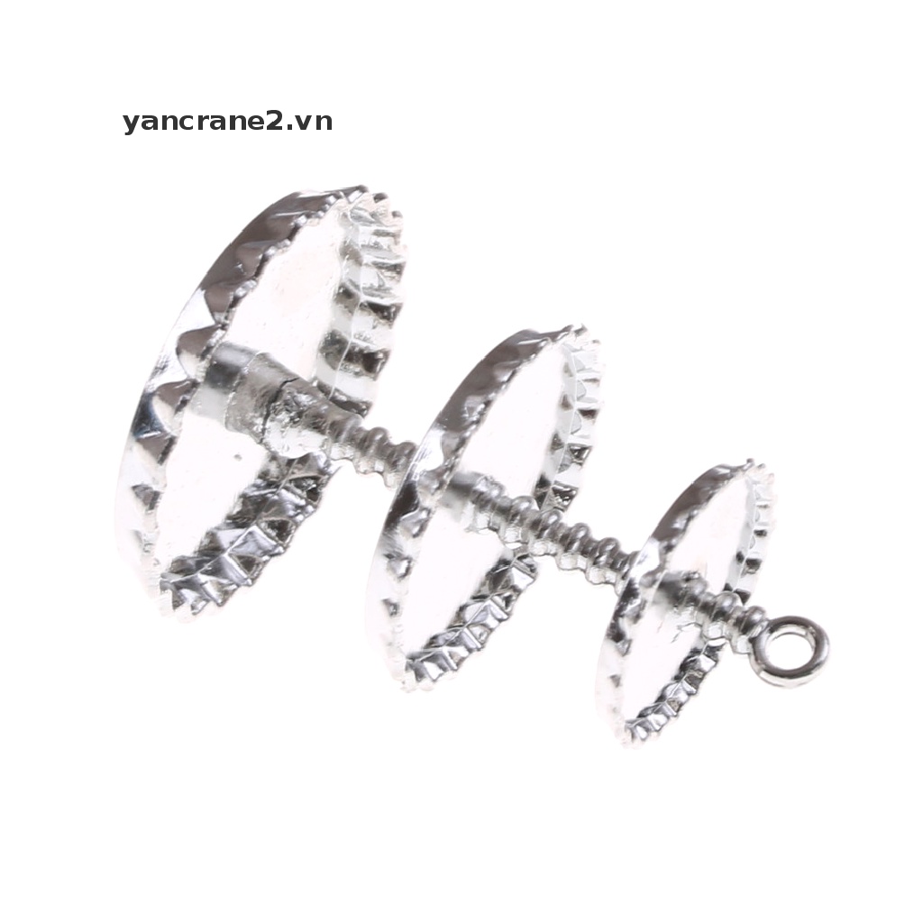 {YAN2} Giá Đỡ Bánh Kẹo Tráng Miệng 3 Tầng Bằng Kim Loại Thu Nhỏ 1 / 12 {yancrane2.vn}