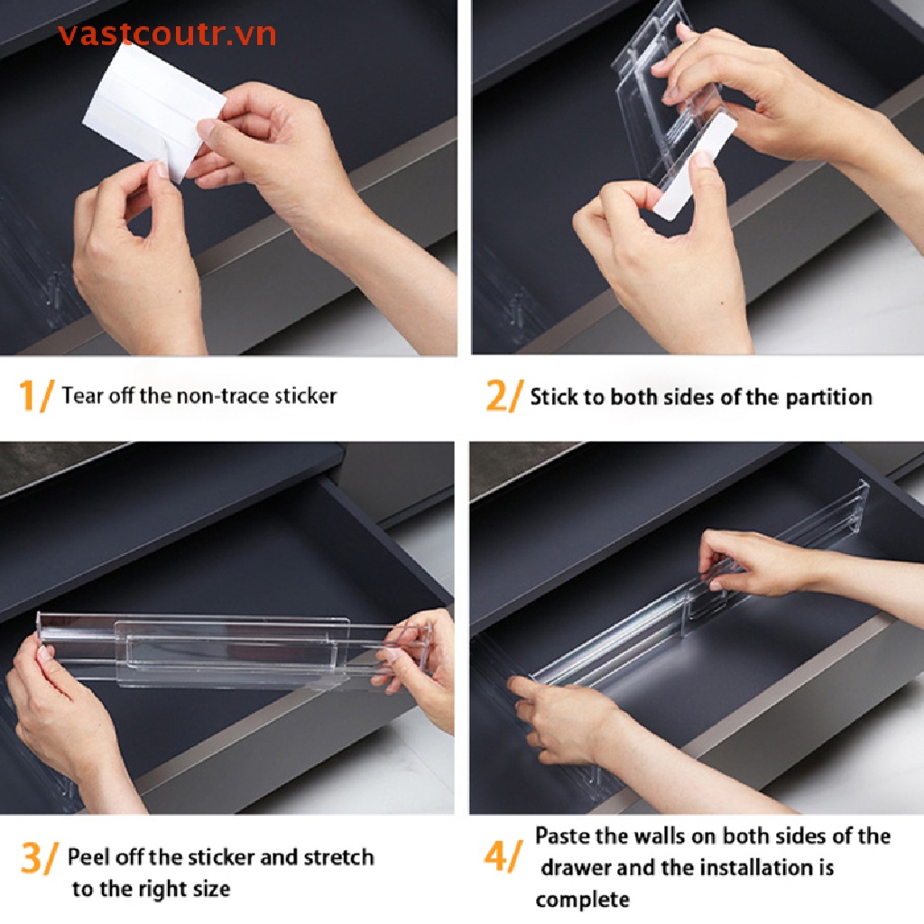 Thanh Chia Ngăn Tủ Có Thể Điều Chỉnh Siêu Bền Tiện Dụng DIY