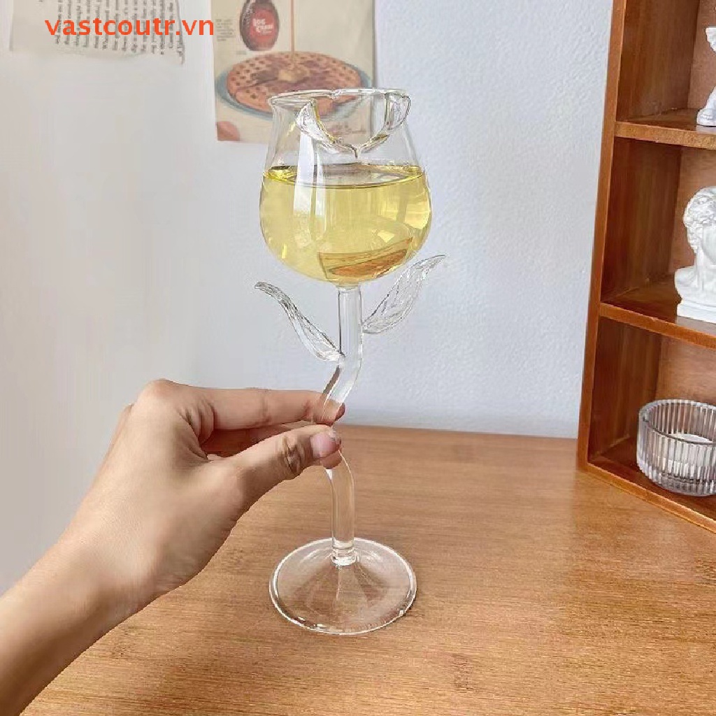 Ly Thủy Tinh Hình Hoa Hồng Nhiều Màu Sắc 150