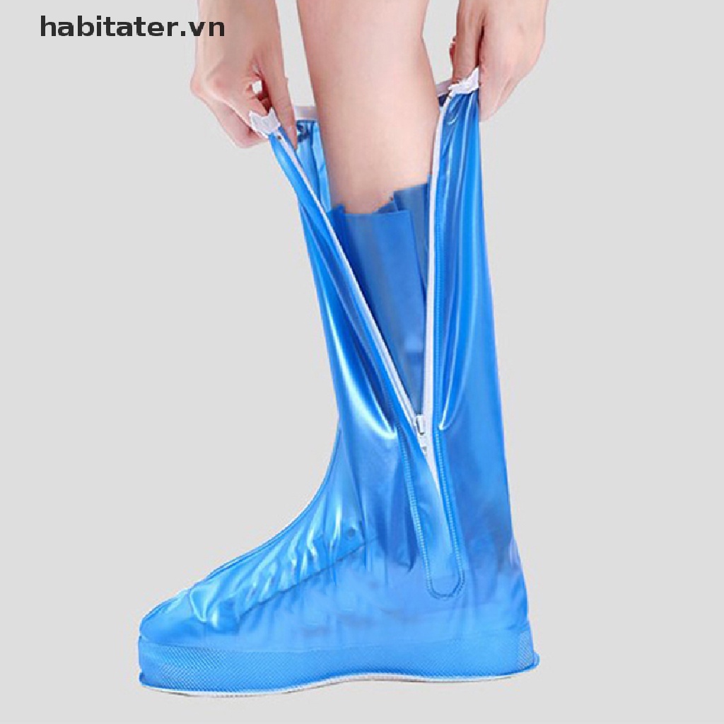 Vỏ Bọc Giày Đi Mưa Dài Chống Trượt Chống Nước Có Thể Tái Sử Dụng