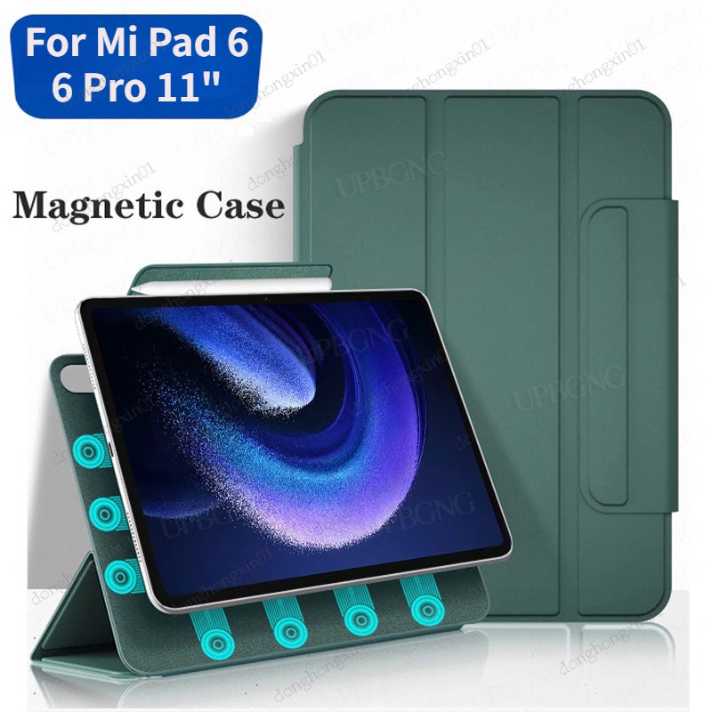 Ốp Máy Tính Bảng Da Từ Tính Siêu Mỏng Có Đế Cho Xiaomi Pad 6 Pro Mi Pad 6 2023 11inch Xiaomi Pad 5 5 Pro