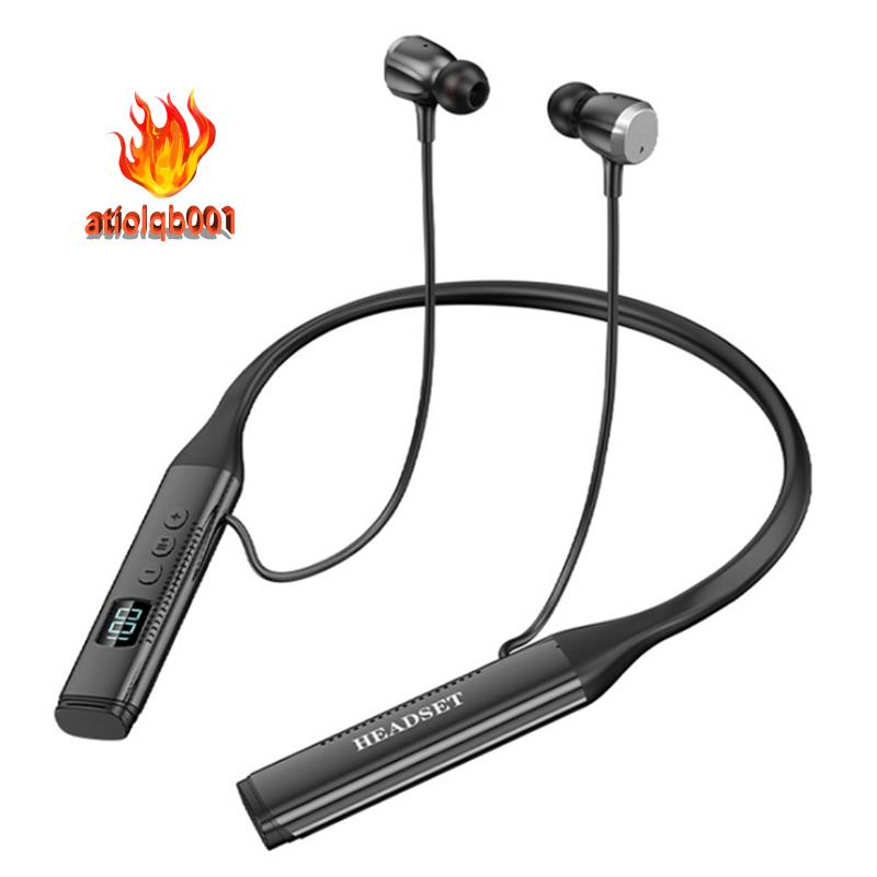 Tai Nghe Bluetooth 5.3 Đeo Cổ Thể Thao Trong Vòng 100 Giờ Kèm Bộ Truyền Tín Hiệu