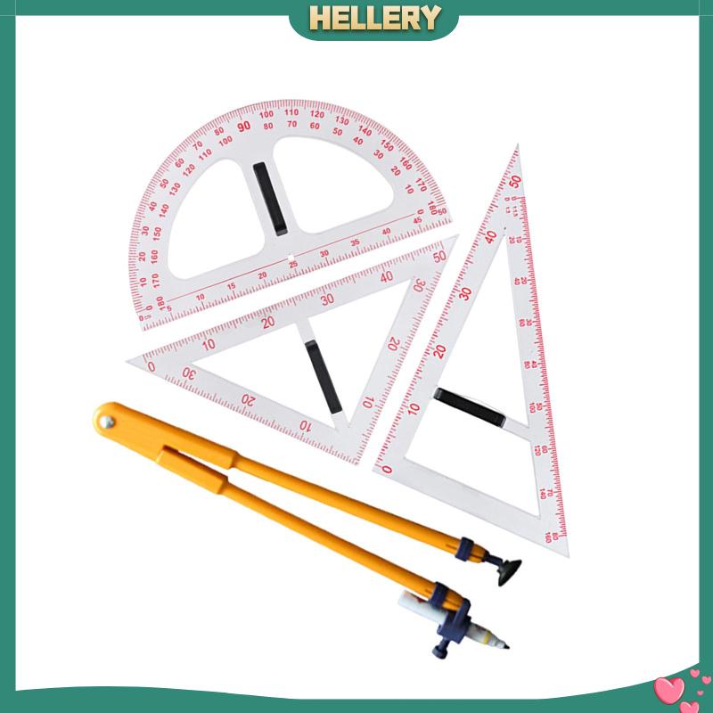 Bộ Dụng Cụ Học Toán Với Tay Cầm Có Thể Tháo Rời Tiện Dụng Cho Giáo Viên