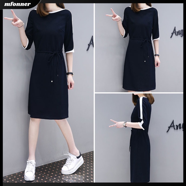 Đầm Nữ Tay Lửng Hai Dây Nhấn Eo Thời Trang Quyến Rũ