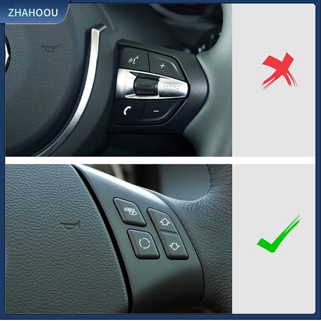 ☃Nhà Cửa☃ Bộ 2 Miếng Dán Khung Vô Lăng Xe Hơi Bmw E90 Old 3 Series Bằng Sợi Carbon