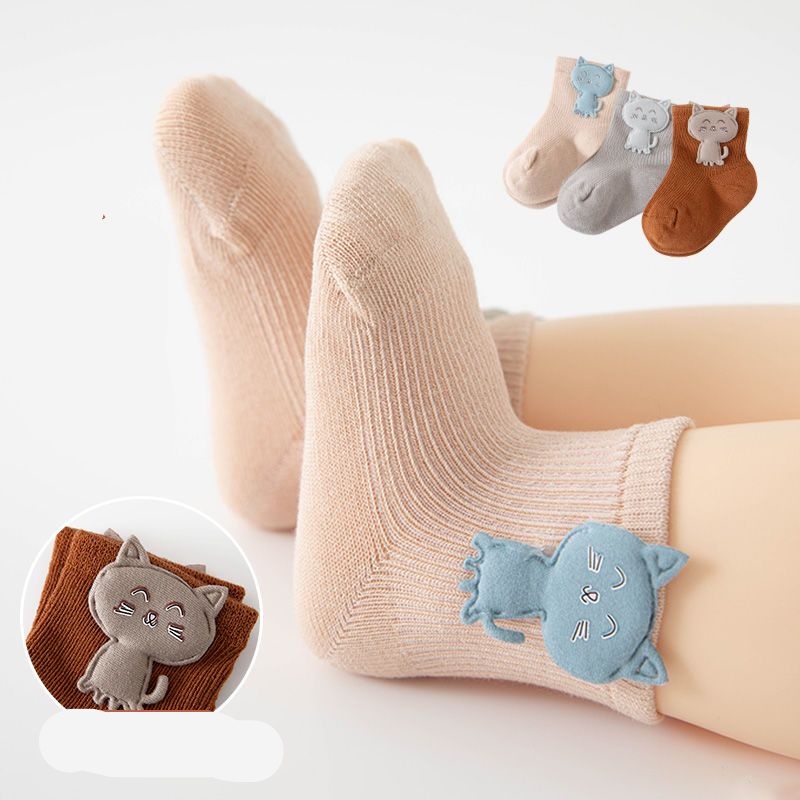 Vớ Cotton Mỏng Phối Lưới Thoáng Khí Thời Trang Xuân Hè 2023 Cho Bé