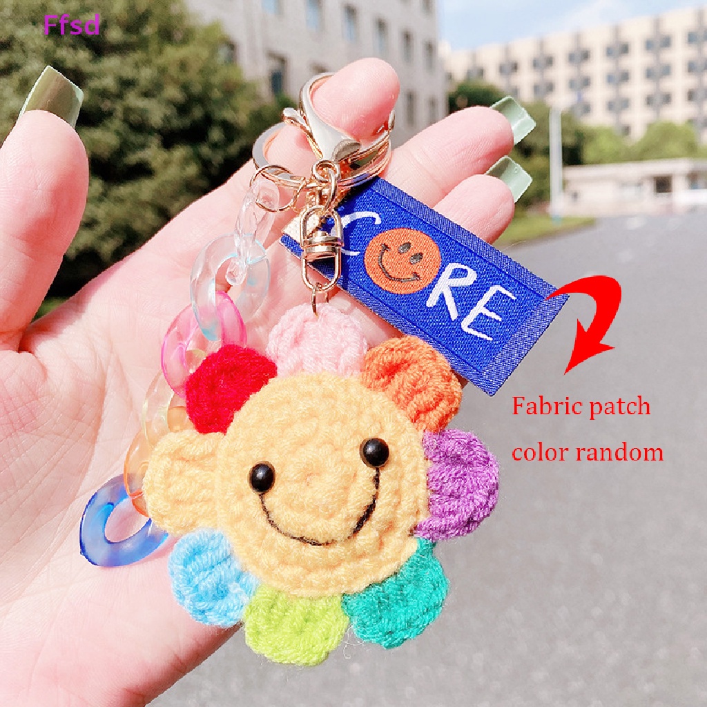 {Ffsd} Mặt Dây Chuyền Hình Hoa Hướng Dương Đan Len Thủ Công Nhỏ Nhắn Ấm Áp Sáng Tạo Làm Quà Tặng Cho Nam Và Nữ * Bán Chạy