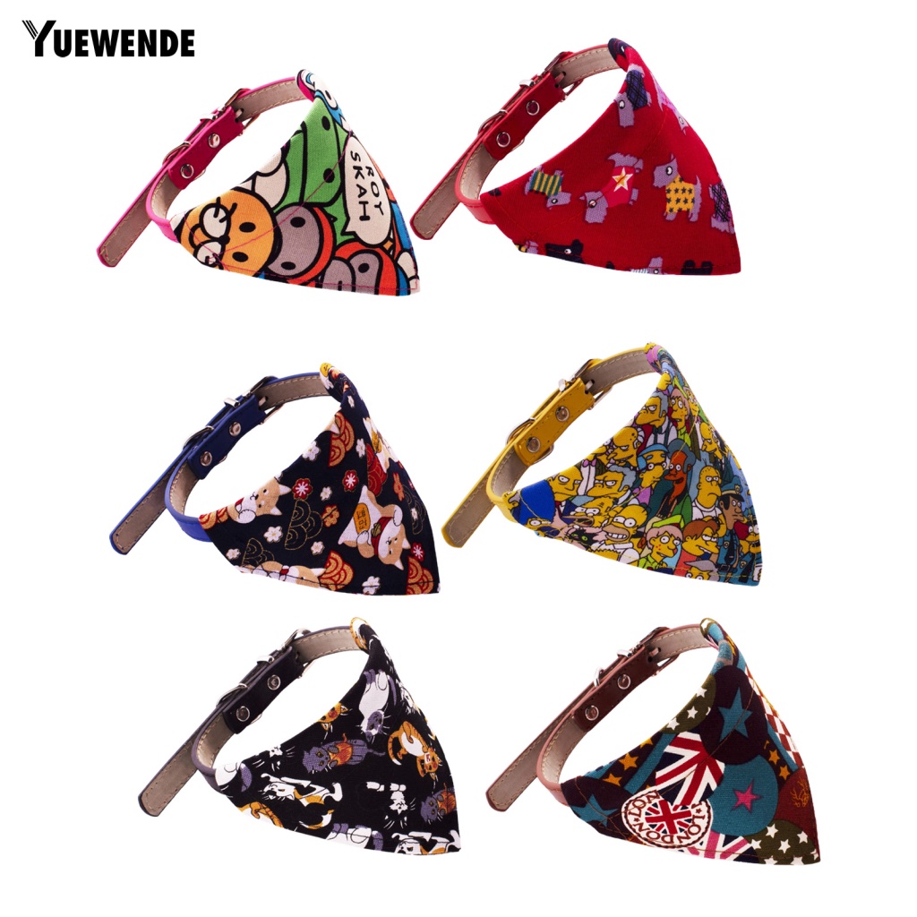 Yếm Tam Giác Siêu Nhẹ In Họa Tiết Tinh Tế Tiện Dụng Cho Thú Cưng