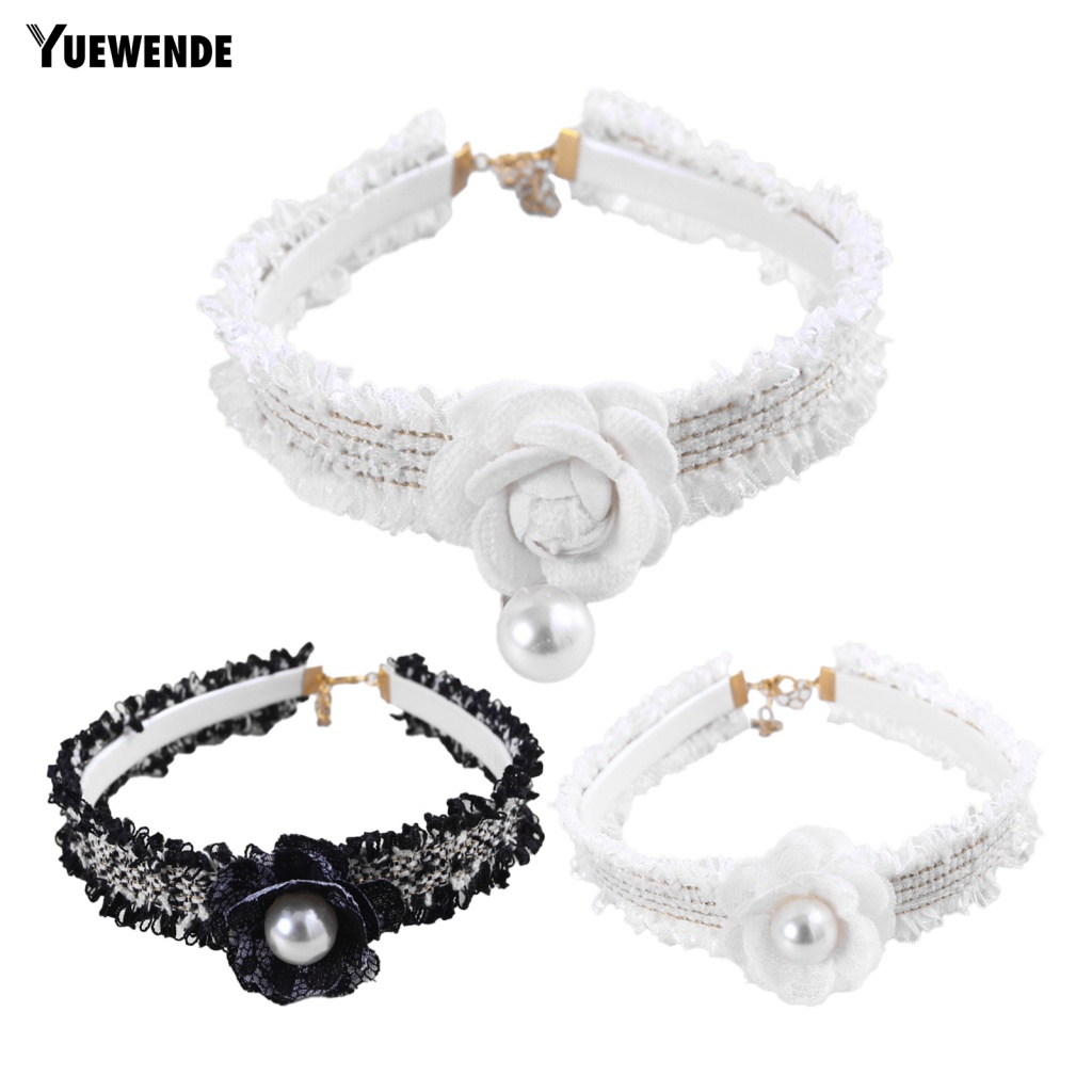 Vòng Cổ Gắn Chuông Và Ngọc Trai Giả Cho Thú Cưng