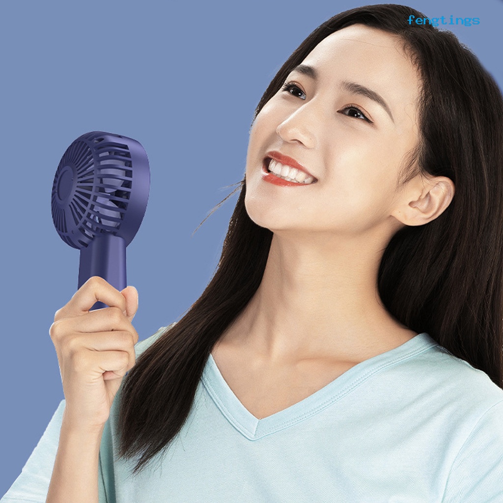 1 Bộ Quạt Làm Mát Mô Phỏng Gió Tự Nhiên Không Chổi Than 5 Cánh Dài Thời Gian Sạc Điện Để Bàn Cho Trường Học