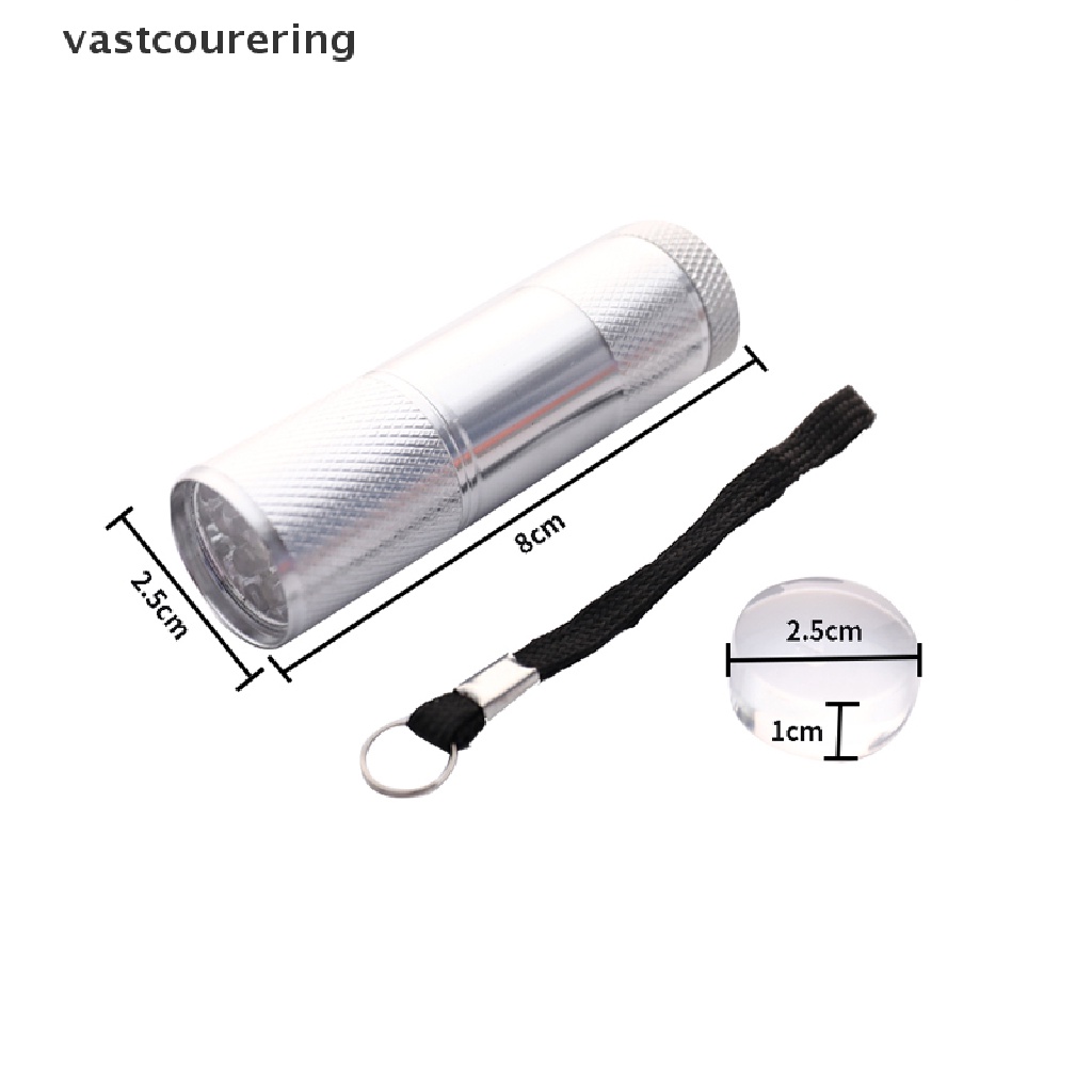 Đèn LED UV Mini Cầm Tay Bằng Silicone Dùng Để Trang Trí Móng