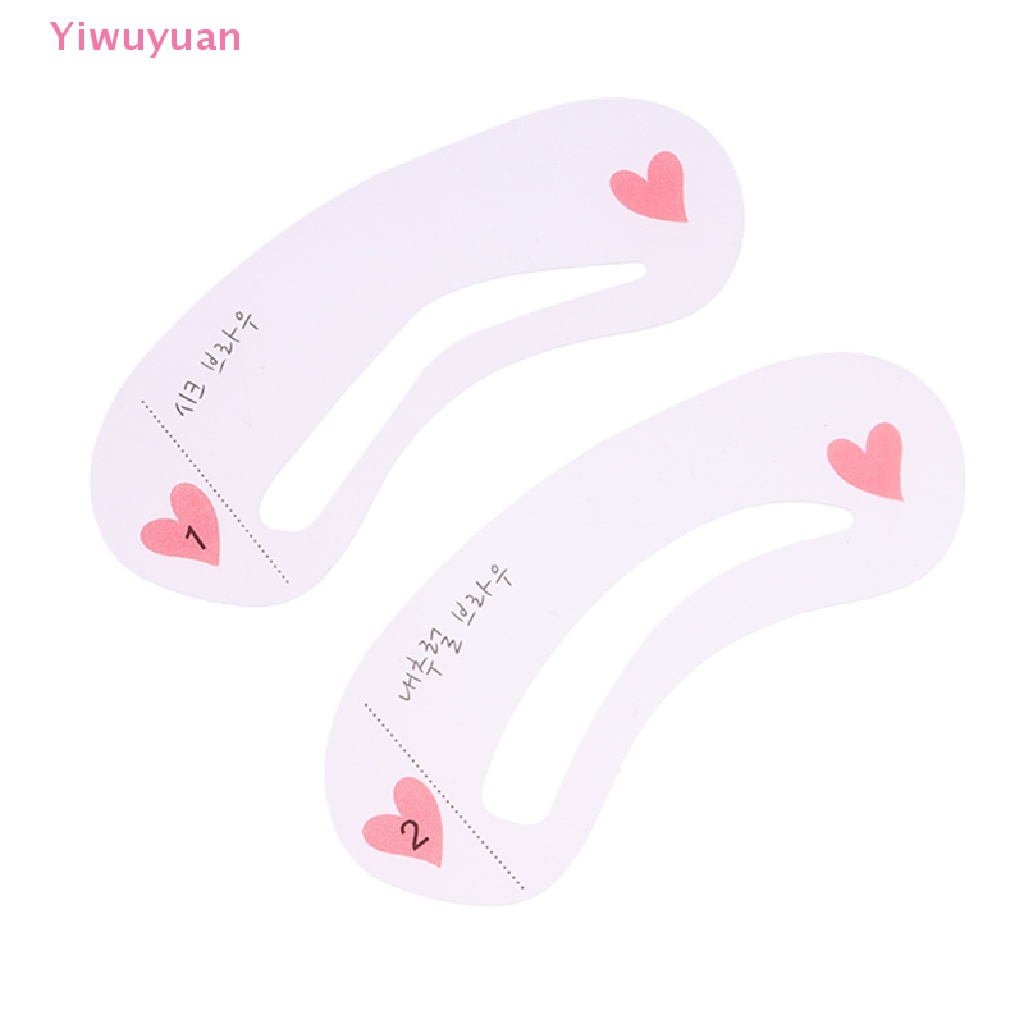 < Yiwuyuan > 10 Túi Khuôn Vẽ Chân Mày 3 Phong Cách Có Thể Tái Sử Dụng