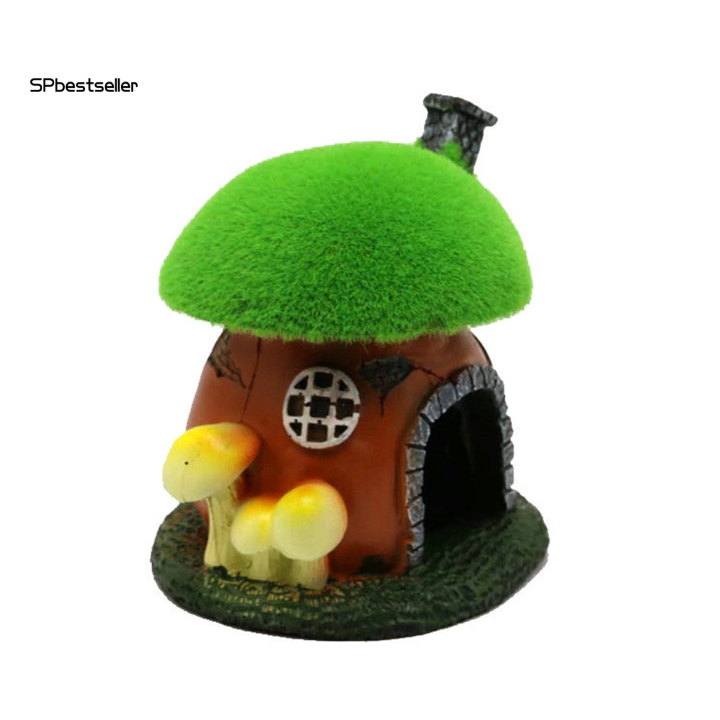 Nhà Nấm Trang Trí Bể Cá Không Phai Màu