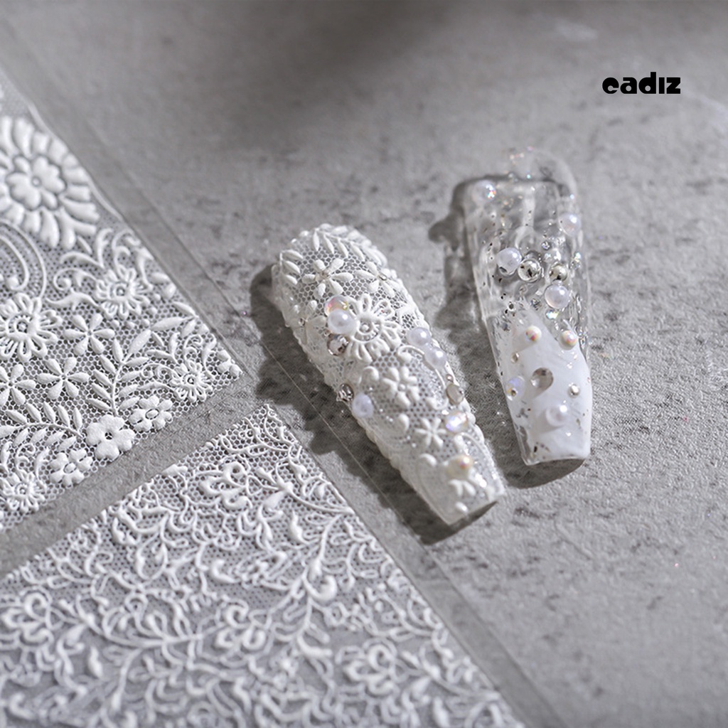 Miếng Dán Trang Trí Móng Tay Tự Dính Không Phai 5D DIY