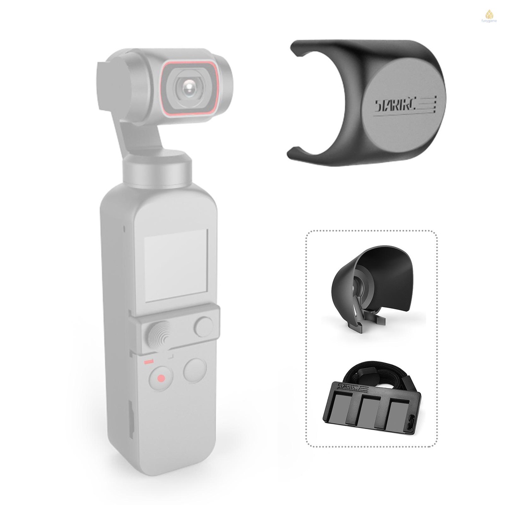 Bộ Phụ Kiện Bảo Vệ Ống Kính Máy Ảnh Đa Năng STARTRC + Loa Che Nắng + Giá Đỡ Thay Thế Cho DJI Pocket 2