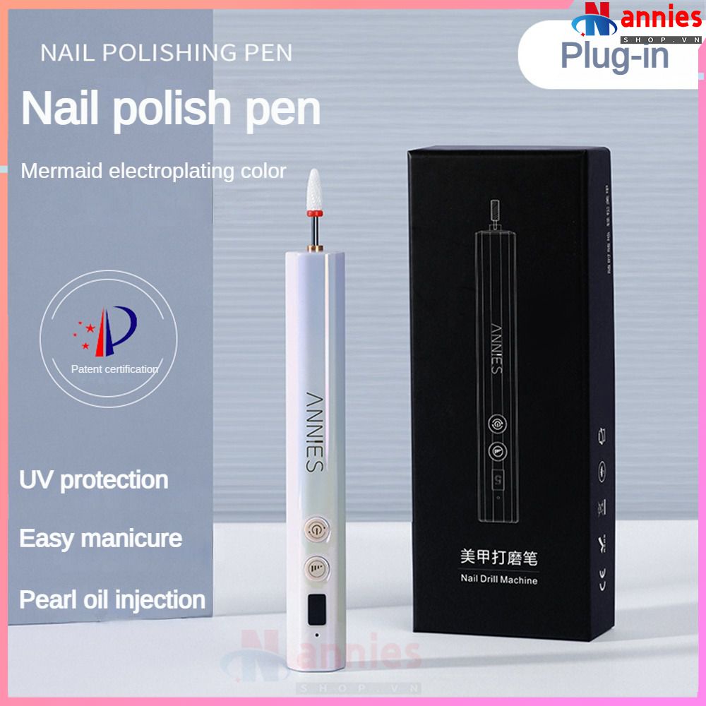 Bút mài móng tay Annies Ennie Poetry mini sạc Usb chất lượng cao