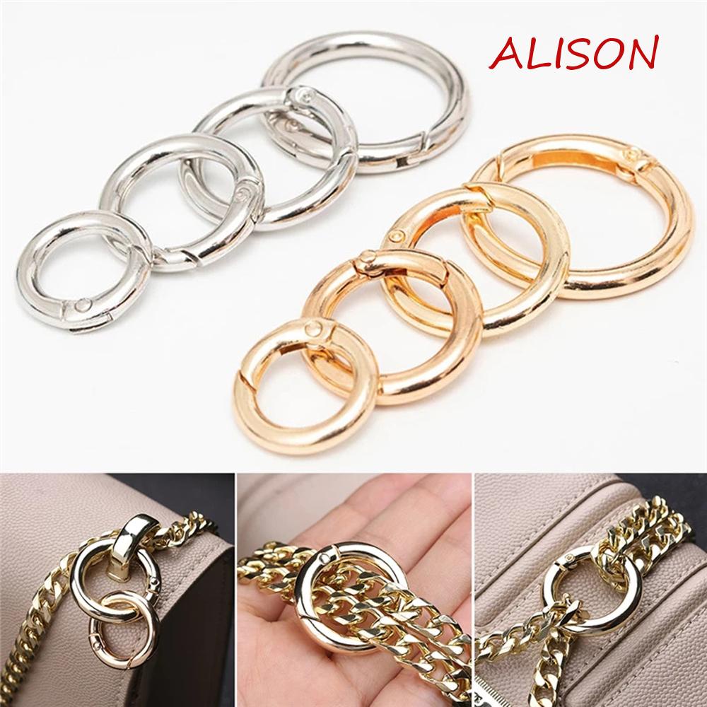 Vòng Khóa Chữ O Bằng Da Và Hợp Kim Kẽm Chuyên Dụng Cho Túi Xách