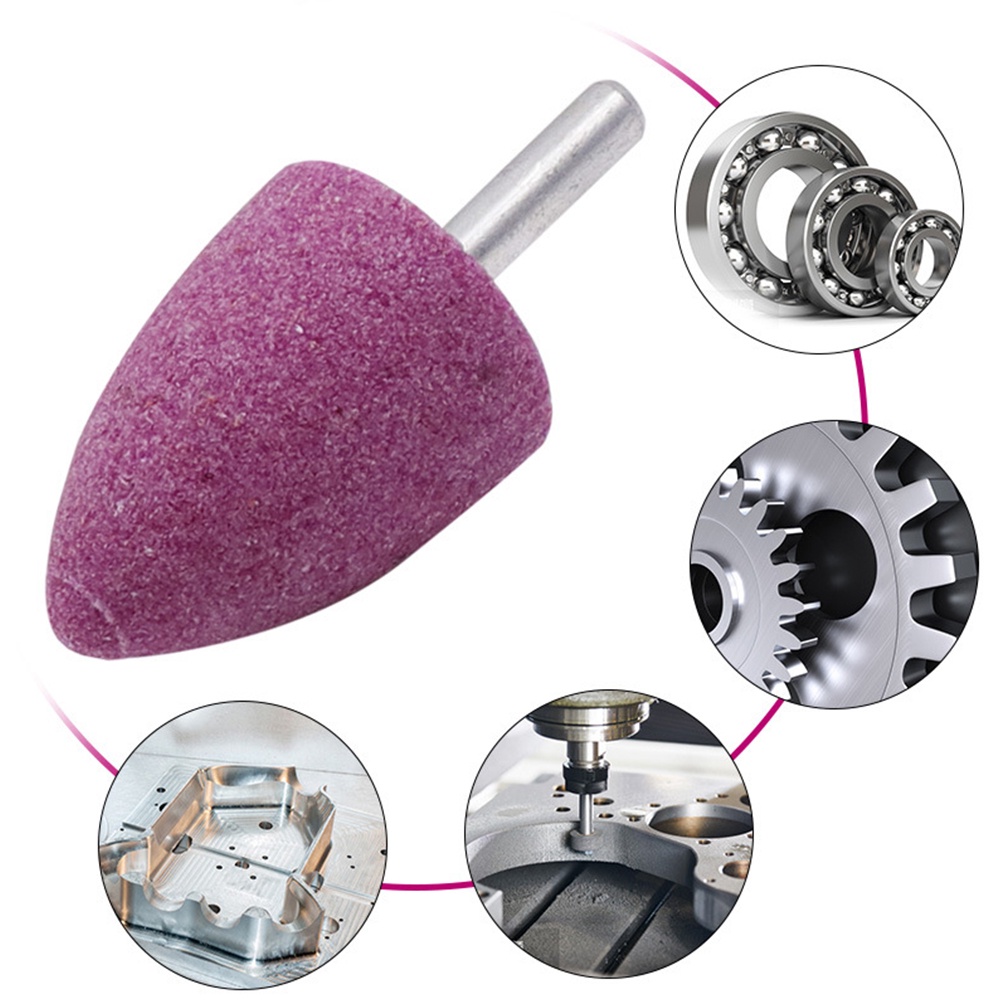 Đầu Mài Đánh Bóng Và Đánh Bóng Bằng Corundum Màu Đỏ Chất Lượng Cao 6mm