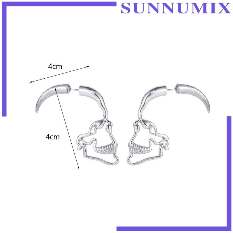 Bông Tai Hình Đầu Lâu Phong Cách Punk Cổ Điển Độc Đáo