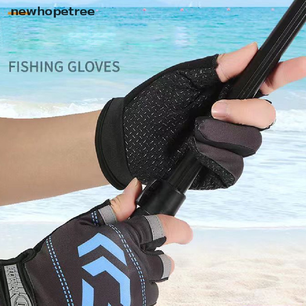 Găng Tay Hở Ngón Chống Trượt Thoáng Khí Thời Trang Nam