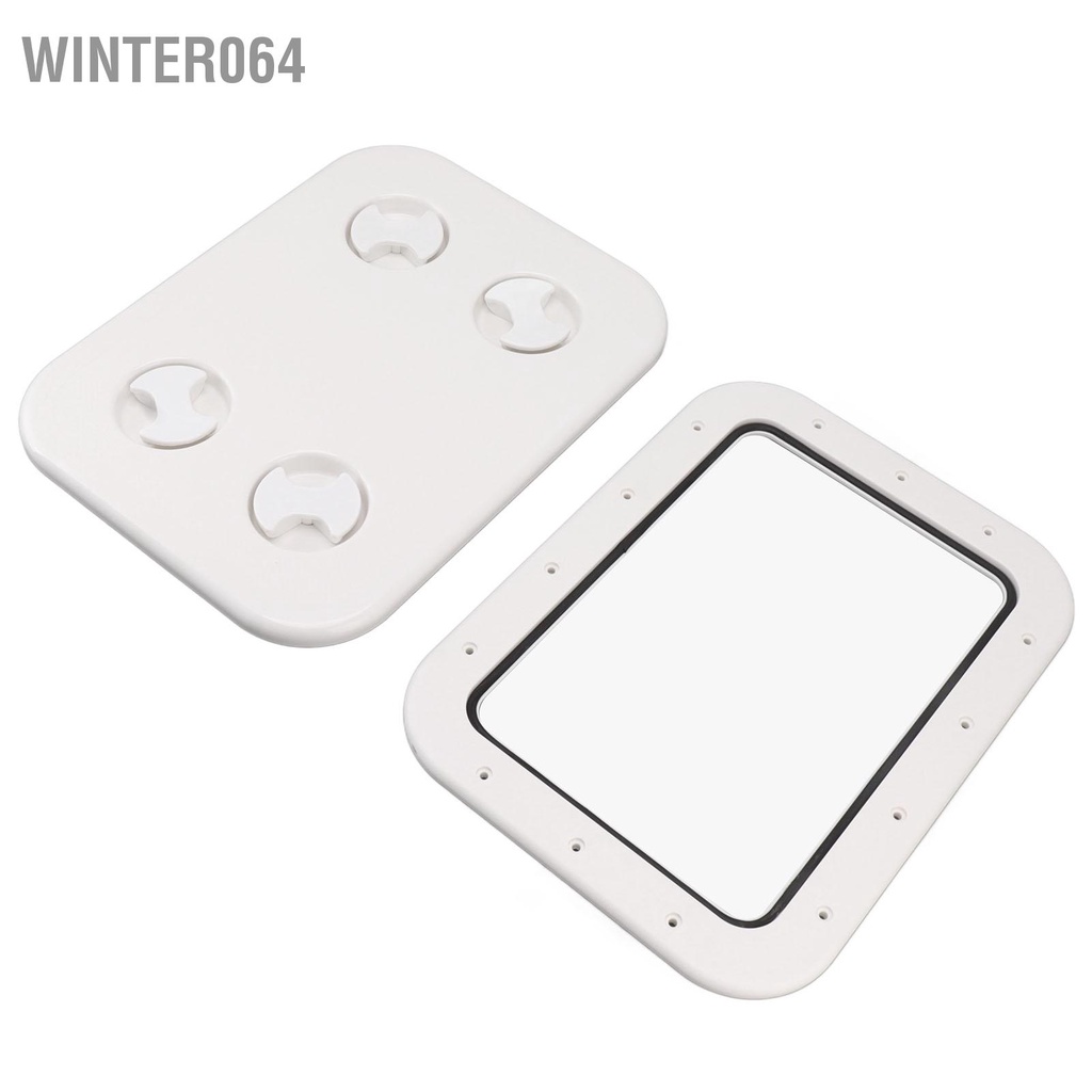 Winter064 Boat Hatch Square Deck Access with Lid 4 Công tắc quay Niêm phong mạnh 357x247mm Kích thước cắt ra để thông gió Kiểm tra hàng hải