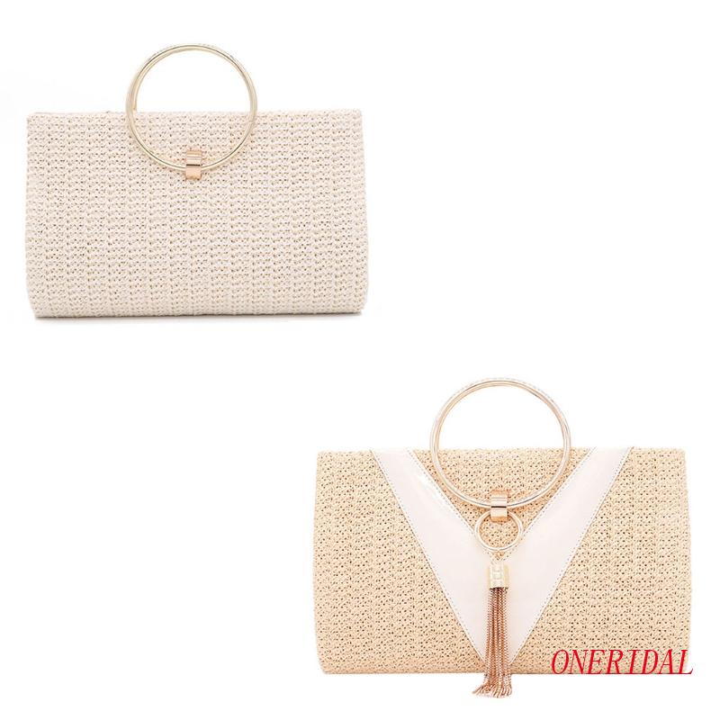 Ví Cầm Tay Phối Tua Rua Thời Trang Dự Tiệc Cho Nữ