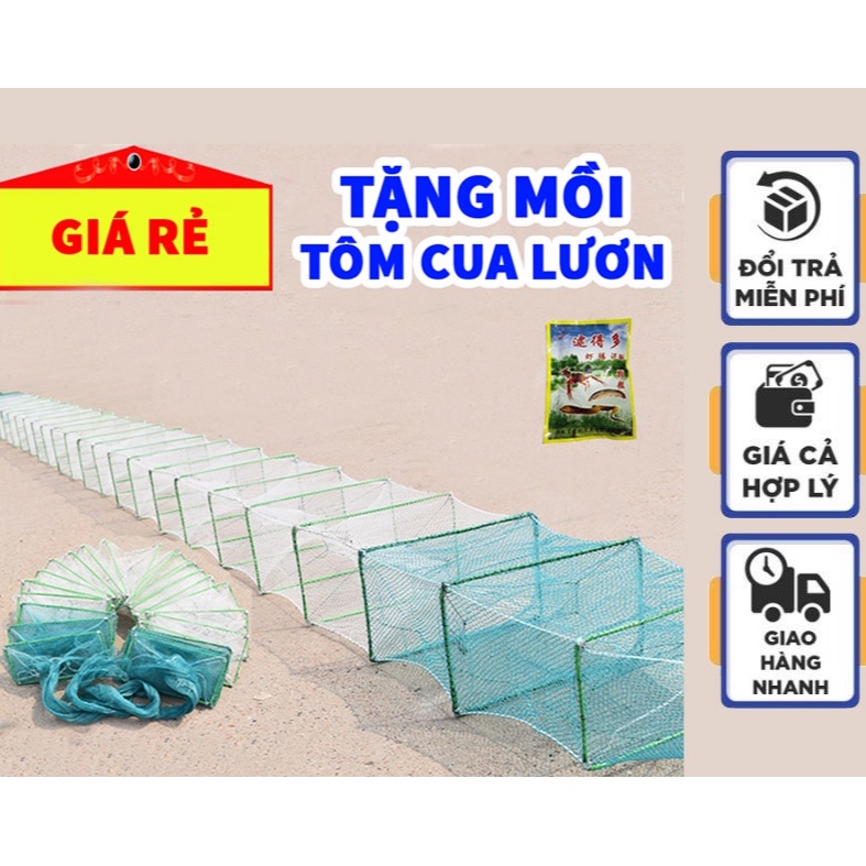 Lồng bát quái 29 khung dài 7m5 A Cường + TẶNG Mồi Tôm,cua,lươn