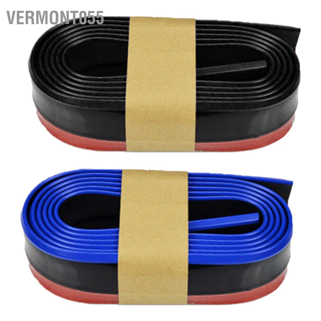 Vermont055 Cản trước Bảo vệ môi lớn có thể gập lại Sọc cao su cho xe hơi