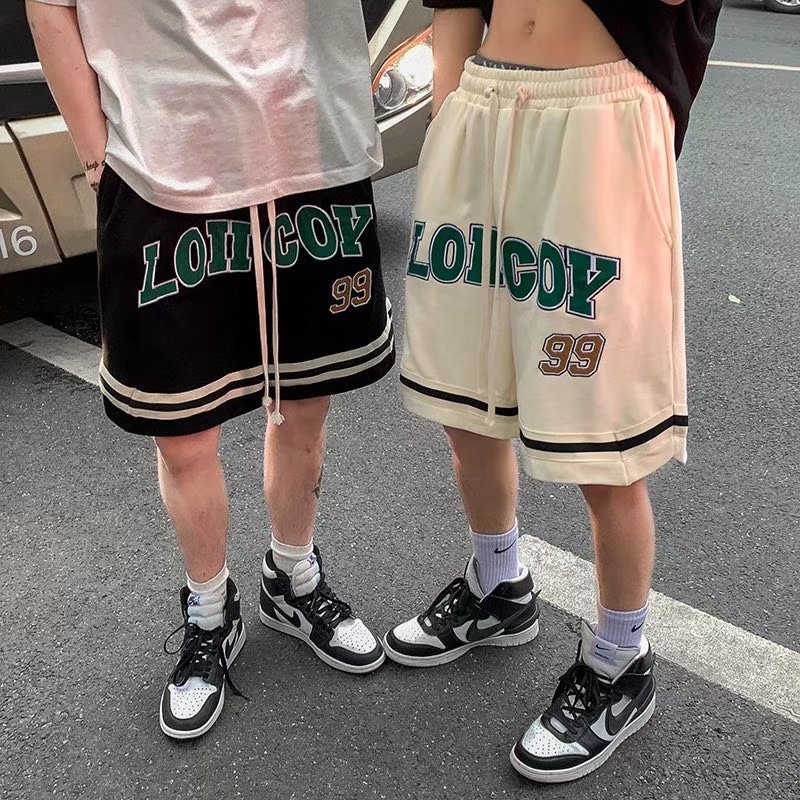 Quần Short Thể Thao Bóng Rổ Dáng Rộng In Họa Tiết Kiểu Hip-Hop Hàn Quốc Cá Tính Cho Nam