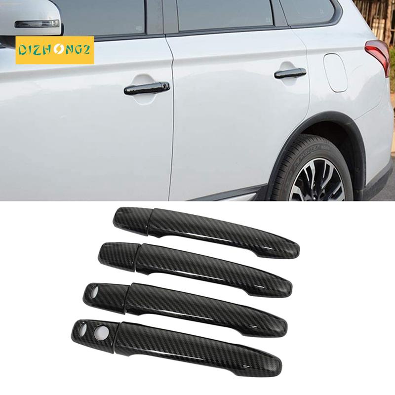 Bộ 4 Vỏ Bọc Tay Nắm Cửa Bằng Sợi Carbon Cho Mitsubishi Lancer Evolution X Outlander ASX