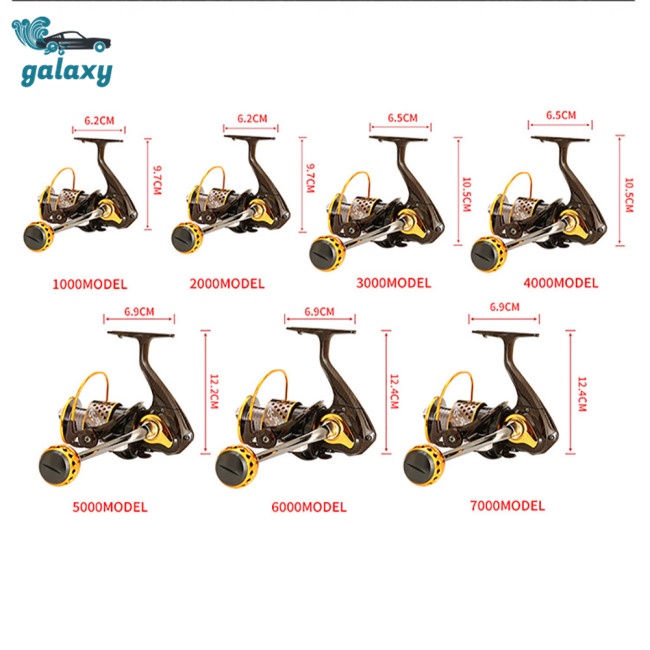 Galaxy Máy Câu Cá 1000-7000 12 + 1bb 5.2: 1 Chất Lượng Cao