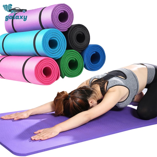 Galaxy Thảm Tập Yoga Dày 10mm Chống Trượt Kèm Dây Đeo