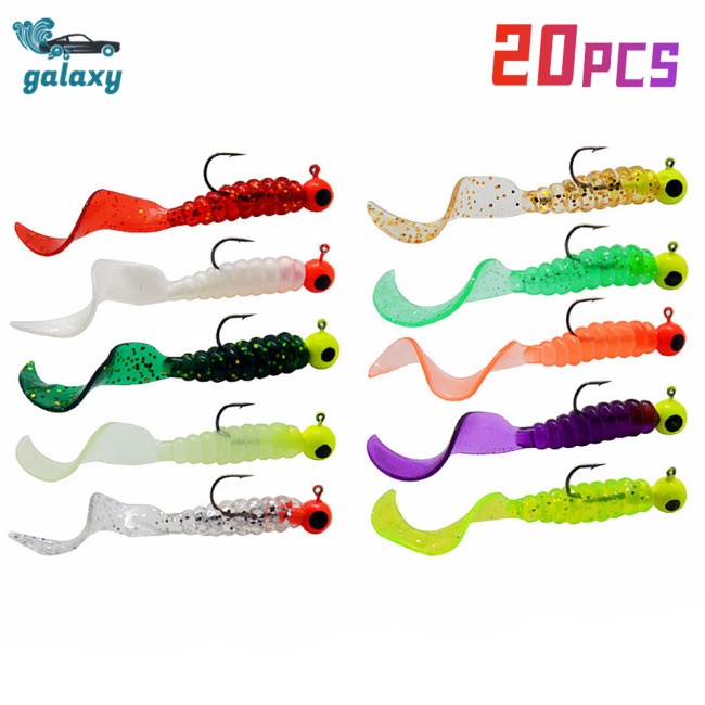 Galaxy Mồi Câu Cá Giả Hình Giun Mềm 10 Màu 3.5g / 6cm