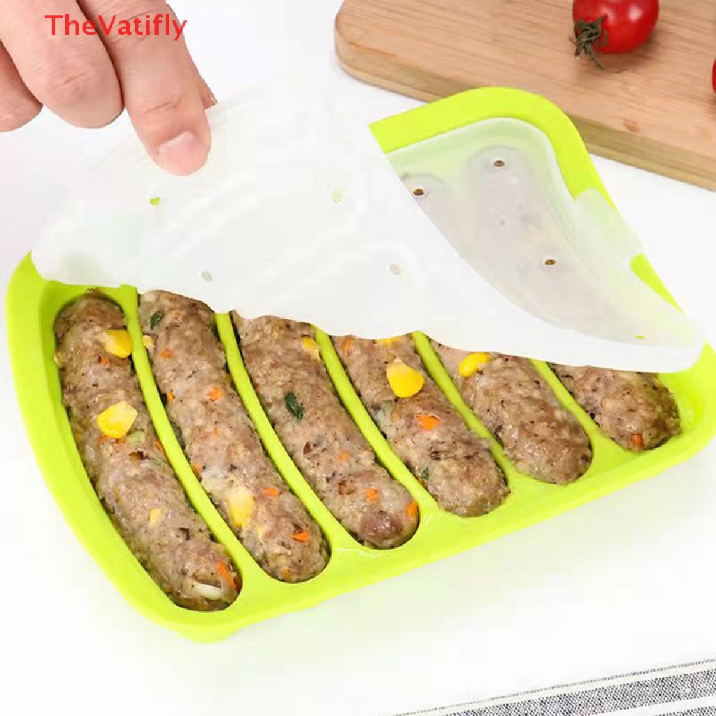 Khuôn Silicone Làm Xúc Xích 6 Trong 1 Tiện Dụng