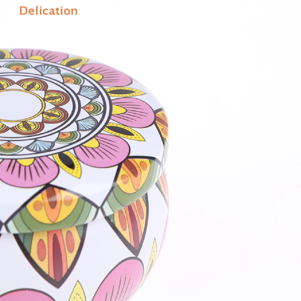 Lọ Thiếc Đựng Sáp Thơm Họa Tiết Giáng Sinh Di Động Tiện Dụng