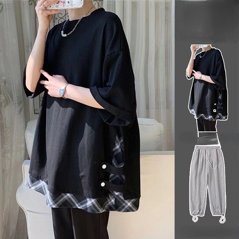 Áo Thun Ngắn Tay Giả Hai Lớp Phong Cách Hàn Quốc Dành Cho Nam