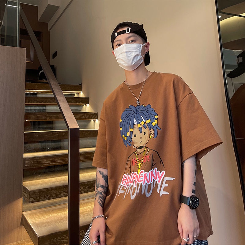 Áo Thun Cotton Tay Ngắn Dáng Rộng Phong Cách Thời Trang Mùa Hè Cho Nam Giới